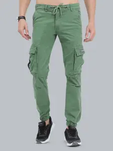 Reslag Men Cotton Slim-Fit Mid-Rise Cargo Joggers
