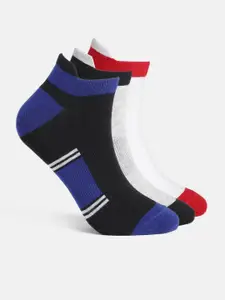 Mast & Harbour Men Pack of 3 Self-Design Ankle Length Socks