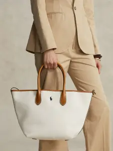 Polo Ralph Lauren Natural Canvas Medium Bellport Tote Handbags