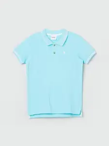 max Boys Short Sleeves Polo Collar Cotton T-shirt
