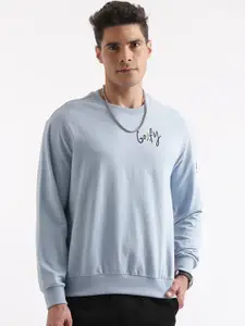 WROGN Printed Round Neck Long Sleeves Pullover Sweatshirt