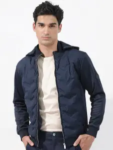 RARE RABBIT Men Bonita Tailored Fit Hodded Neck Padded Jacket