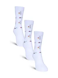 Dollar Socks Men Pack Of 3 Patterned Calf-Length Socks