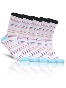 Dollar Socks Men Pack Of 5 Patterned Calf-Length Socks