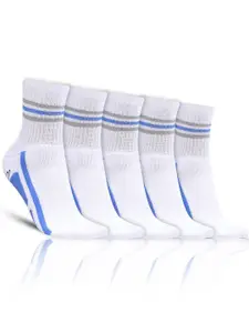 Dollar Socks Men Pack Of 5 Patterned Cotton Above Ankle-Length Socks