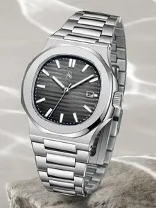 Shocknshop Men Stainless Steel Bracelet Style Straps Analogue Chronograph Watch W85BLK