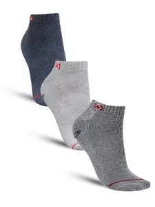 Dollar Socks Men Pack Of 3 Patterned Cotton Ankle Length Socks