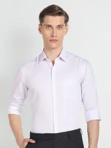 Arrow Spread Collar Long Sleeves Slim Fit Cotton Formal Shirt