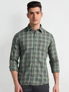 Arrow Sport Slim Fit Tartan Checks Twill Weave Cotton Casual Shirt