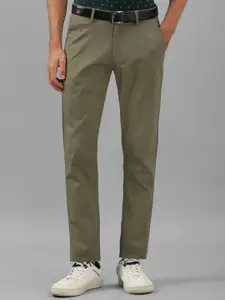 Allen Solly Mens Cotton Slim Fit Mid-Rise Flat-Front Regular Trousers