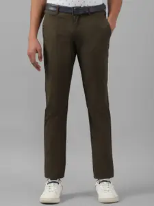 Allen Solly Men Slim Fit Solid Cotton Casual Trousers