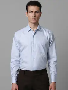 Luxure by Louis Philippe Checked Cotton Classic Fit Opaque Formal Shirt