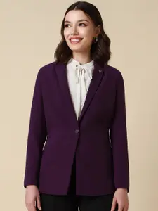 Allen Solly Woman Notched Lapel Long Sleeves Single-Breasted Formal Blazers