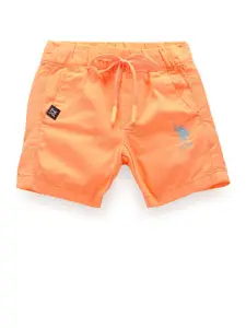 U.S. Polo Assn. Kids Boys Mid-Rise Pure Cotton Shorts
