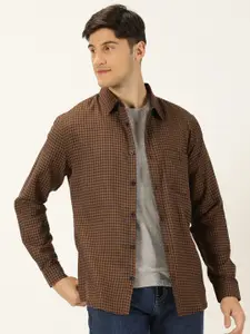 Metronaut  Classic Slim Fit Cotton Opaque Checked Casual Shirt