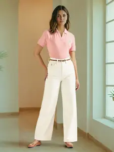 U.S. Polo Assn. Women Polo Collar T-shirt