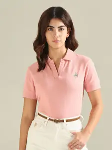 U.S. Polo Assn. Women Polo Collar T-shirt