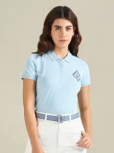 U.S. Polo Assn. Women Polo Collar T-shirt