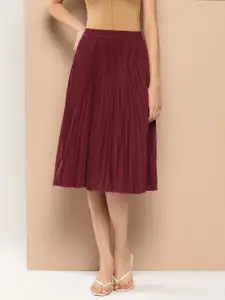 her by invictus Accordian Pleated Flared Skirt
