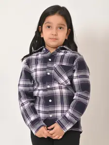 BAESD Girls Tartan Checked Cotton Casual Shirt