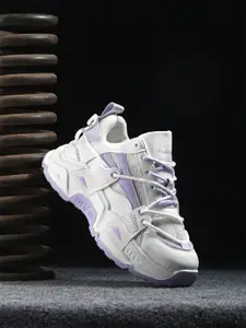 The Roadster Lifestyle Co. Women White Colourblocked Lace-Ups Running Shoes