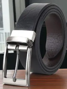 The Roadster Lifestyle Co. Men Textured Leather Reversible Belt