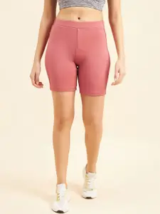 Sweet Dreams Women Peach-Coloured Mid Rise Sports Shorts