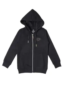 BAESD Girls Hooded Long Sleeves Fleece Front-Open Sweatshirt