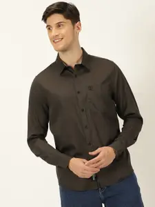 Provogue Original Slim Fit Spread Collar Long Sleeves Cotton Casual Shirt