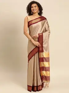 KALINI  Ethnic Motifs Woven Design Zari Pure Silk Saree