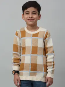 Cantabil Boys Checked Acrylic Pullover Sweater