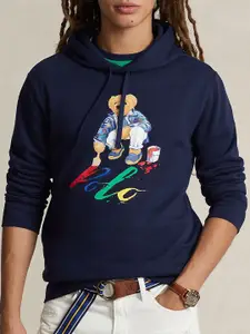 Polo Ralph Lauren Graphic Printed Hooded Fleece Pullover Sweatshirt