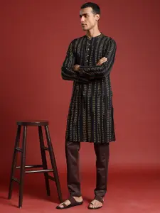 Anouk Men Pure Cotton Geometric Printed Kurta