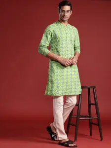 Anouk Pure Cotton Geometric Printed Kurta
