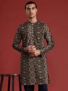 Anouk Men Ethnic Motifs Printed Pure Cotton Kurta