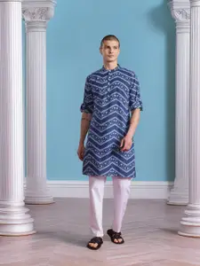 Anouk Pure Cotton Geometric Printed Kurta