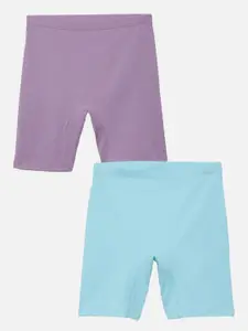 mackly Girls Pack Of 2 Mid-Rise Shorts