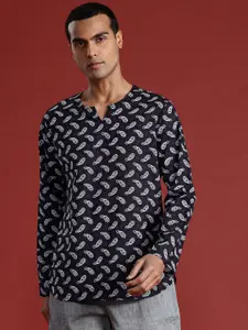 Anouk Ethnic Motifs Print Pure Cotton Short Kurta