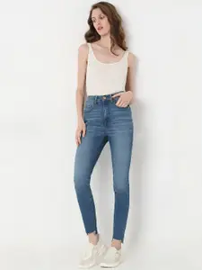 Vero Moda Women Skinny Fit High-Rise Light Fade Stretchable Jeans