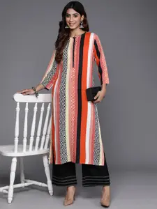 Indo Era Women Striped Kurta