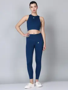 Aesthetic Bodies Sleeveless Crop Top With Stretchable Leggings