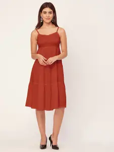 Moomaya Sweetheart Neck Tired Empire Dress