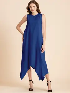 Moomaya Round Neck A-Line Maxi Dress