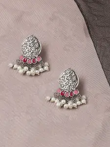 OOMPH Artificial Stones Studded & Beads Beaded Drop Earrings