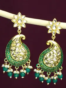OOMPH Kundan Drop Earrings