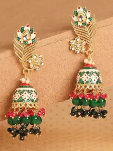 OOMPH Peacock Shaped Jhumkas