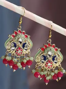OOMPH Peacock Shaped Jhumkas