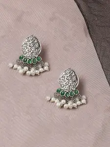 OOMPH Contemporary Oxidised Drop Earrings