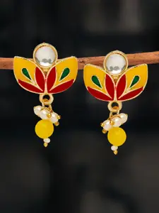 OOMPH Floral Shaped Drop Earrings