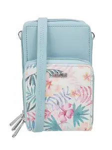 Mochi Floral Printed PU Zip Around Wallet